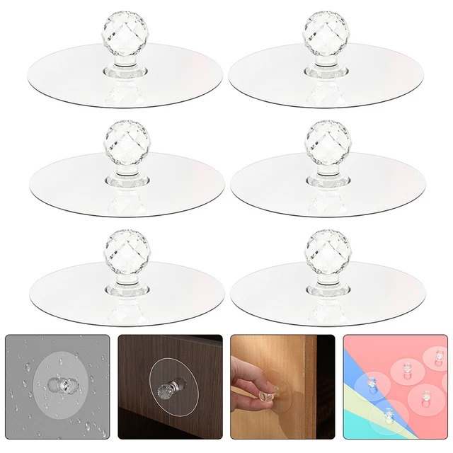 6 Pcs Backpack Hanging Hook Kitchen Wall Hook Knobs Dresser Drawers Cabinet