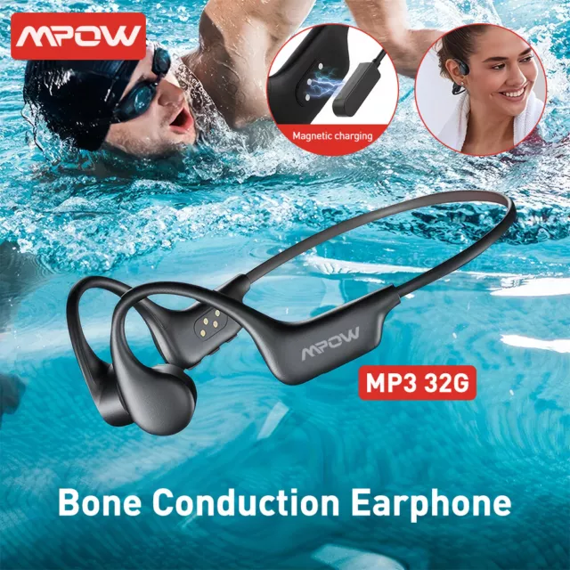 Wireless Bone Conduction Earphones Swimming IPX68 Waterproof 32G MP3 Headphones 2