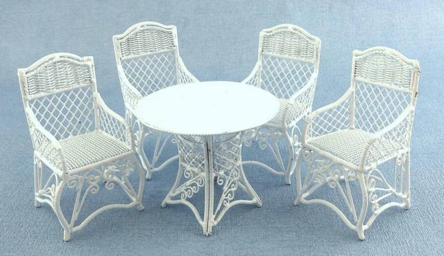 ARAMOX meubles de poupées Chaise pliante de meubles miniatures de maison de poupée à l'échelle 1