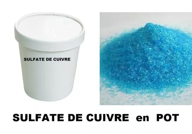 Sulfate De Cuivre Pur 99% Pot 500 Gr