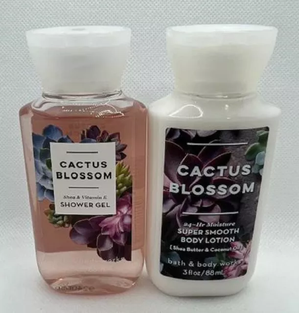 Bath & Body Works Cactus Blossom Body Mist Shower Gel & Body Cream New Set  of 3