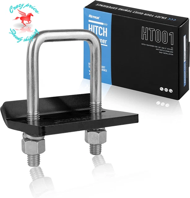 Hitch Tightener Clamp Anti-Rattle Stabilizer 1.25" / 2" Hitches Reduce Movement