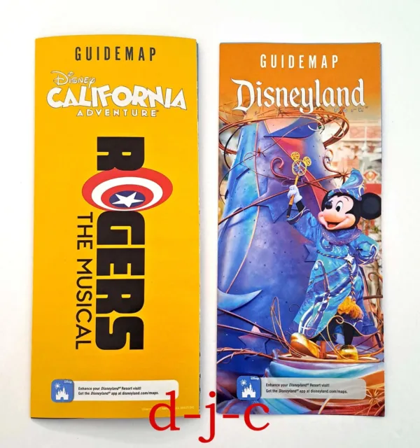 Disney Disneyland Park And Dca Adventure Guide Map Rogers The Musical