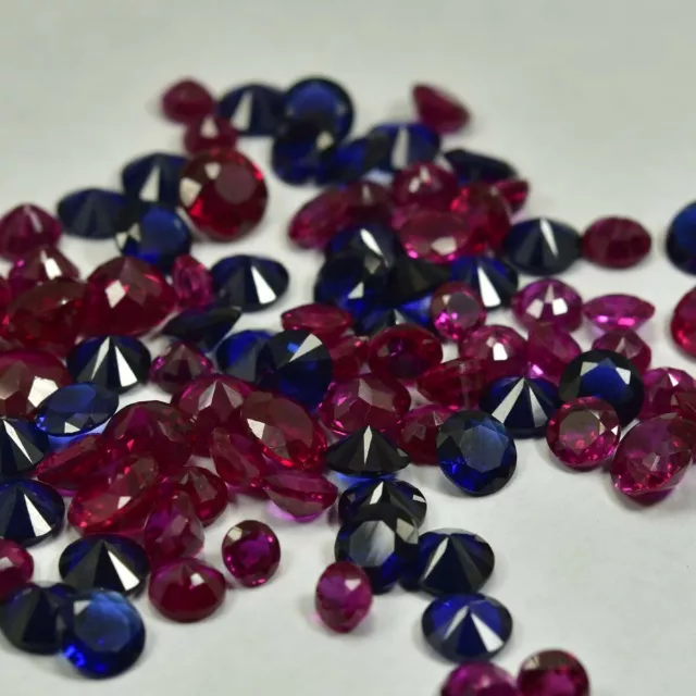 20.0 Ct Natural Mix Lot Transparent Sapphire and Ruby Cut Gemstone GIE Certified