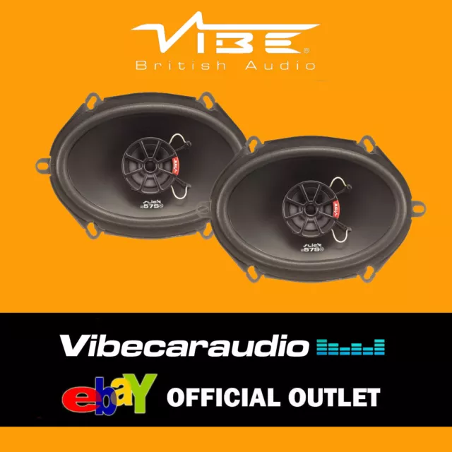 Ford Fiesta 2002-2008 Vibe Slick 57 V7 240 Watts 2 Way 5x7 Coaxial Speakers