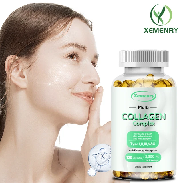 COLLAGEN COMPLEX 3300MG Type I, II, III, V, X Hydrolyzed Collagen