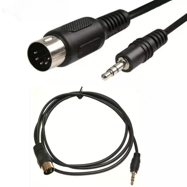 5Pin Din Male To 3.5mm TRS Male Plug MIDI Audio Adapter Cable For CD Ipod Iphone