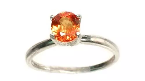 Orange Sapphire Ring 1¼ct Antique 19thC Medieval Islamic Persian “Eye of Allah”