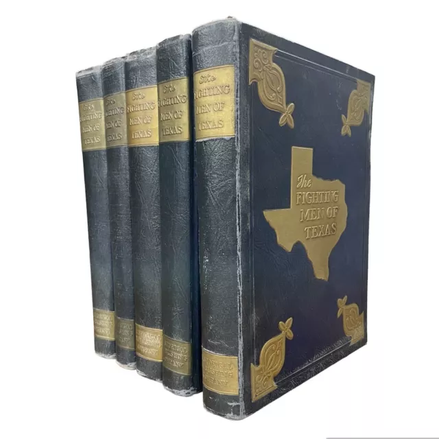 The Fighting Men of Texas 1948 WWII History Five Volume Set World War II Lot 2