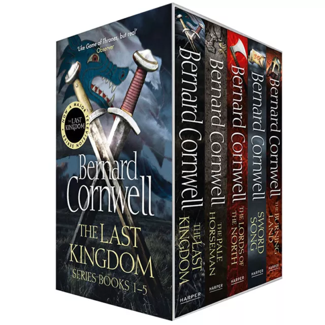 Last Kingdom Series Collection 5 Books Set By Bernard Cornwell Paperback New