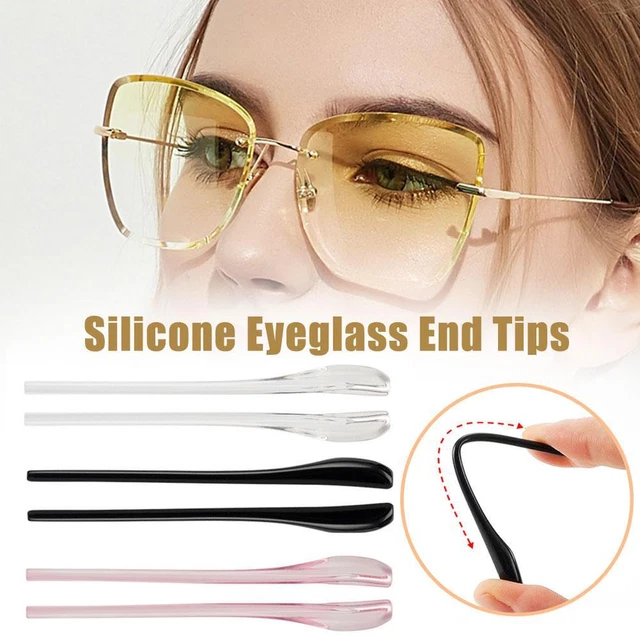 Gafas de silicona goma puntas de templo tubos retenedor de manga