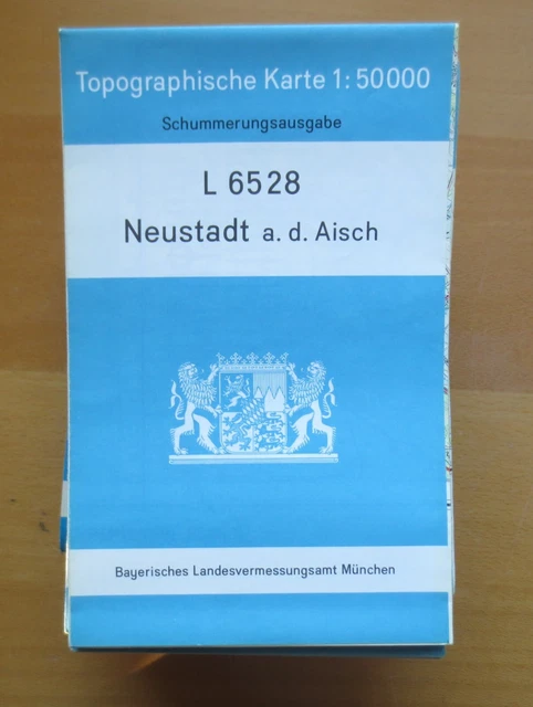r1-1) Topographische Karte 1 : 50000  Neustadt a. d. Aisch   L 6528