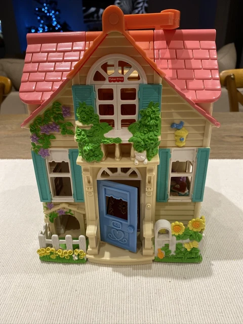 Fisher Price Country Cottage Fold Out  Doll Dolls House Mattel 2000