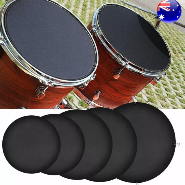 14Pcs Drum Mute Pads Silencer Drumming Practice Rubber Foam Pad Cymbal Mute Pad