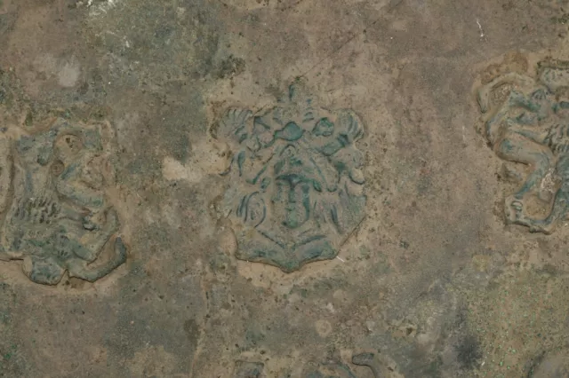 Large Ancient Bronze Age Scythian Bronze Plate Ornament Circa 4th Century BC 2