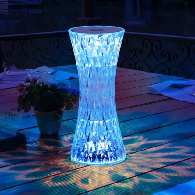 Lampada da Tavolo Lampada Decorativa LED Cambia-colore Simil Cristallo Soggiorno