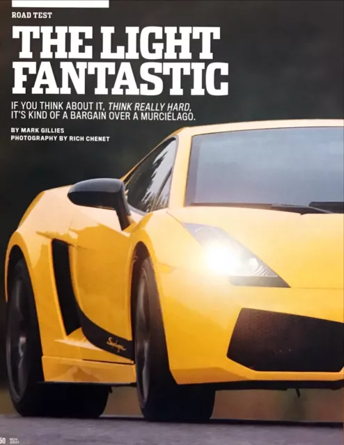 2007 Lamborghini Gallardo Superleggera Road Test Technical Data Review Article