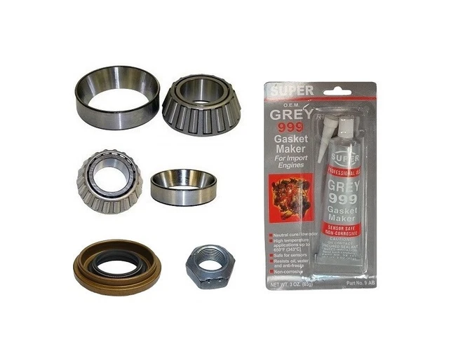 Kit di riparazione cuscinetti a pignone differenziale anteriore Dana 30 adatto a Jeep Cherokee XJ 99-01