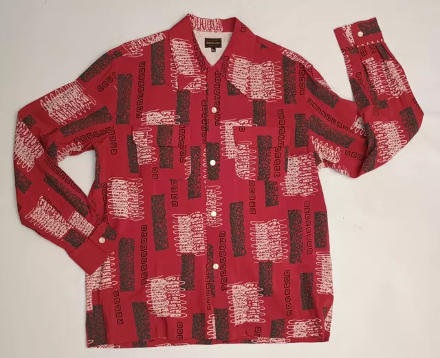 Camisa para hombre rara estilo década de 1950 reproducción japonesa. Groovin' alta.