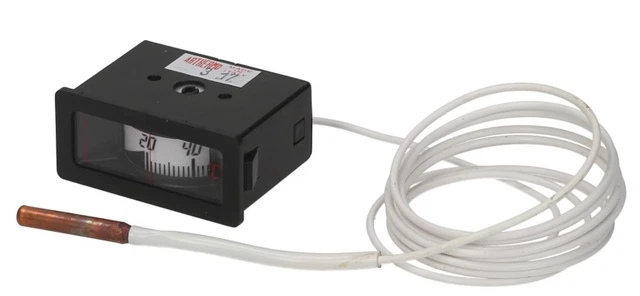TM006 RECTANGULAR THERMOMETER Temperature Dial Display 0-120 Arthermo ...