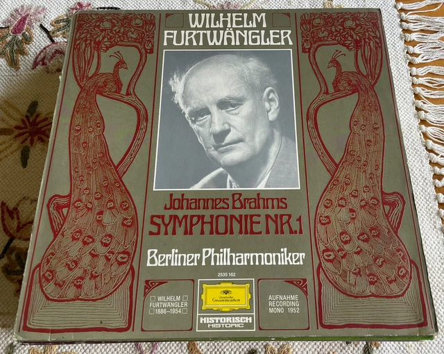 DGG BRAHMS Symphony 1 FURTWANGLER Berliner 1952 lp Made in Germany NM ...
