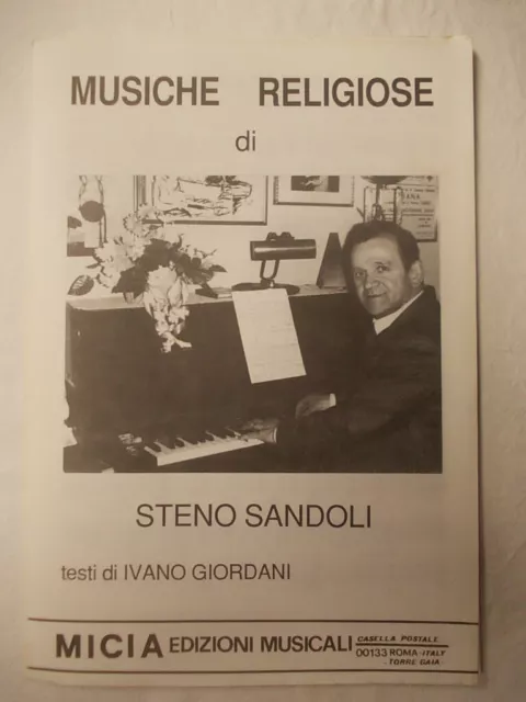 STENO SANDOLI Musiche religiose spartiti musicali con testi di Ivano Giordani