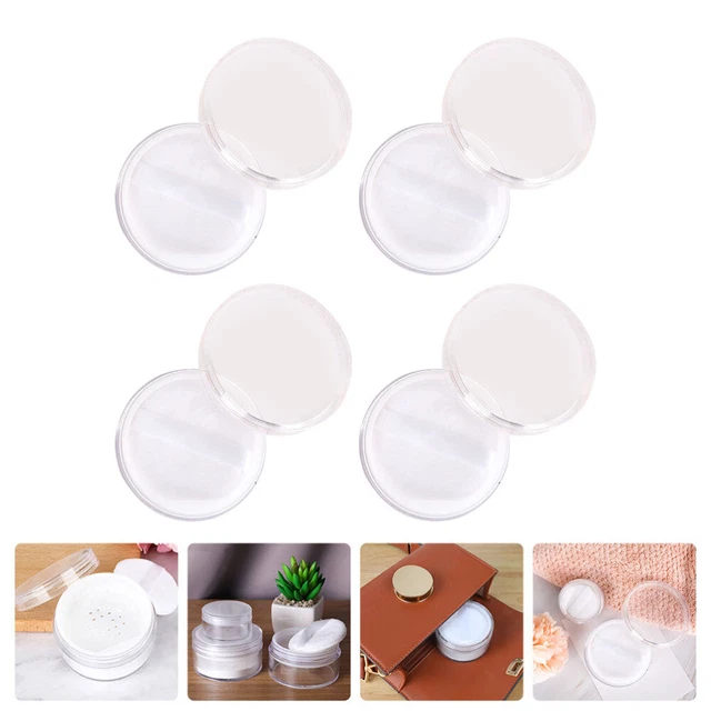 4 pz contenitore per polvere Pp per trucco polvere accessori per polvere sfusi bianco