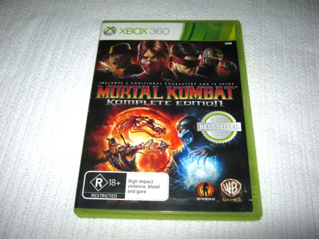 Mortal Kombat Komplete Edition - Original Microsoft Xbox 360 Game