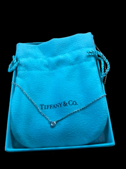 Tiffany & Co Sterling Silver Peretti By The Yard Diamond Necklace Japan [Used]