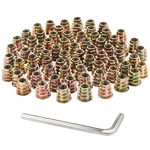 HSEAMALL Dadi filettati, dadi a vite esagonali M8 x15mm, dadi a vite (x7o)