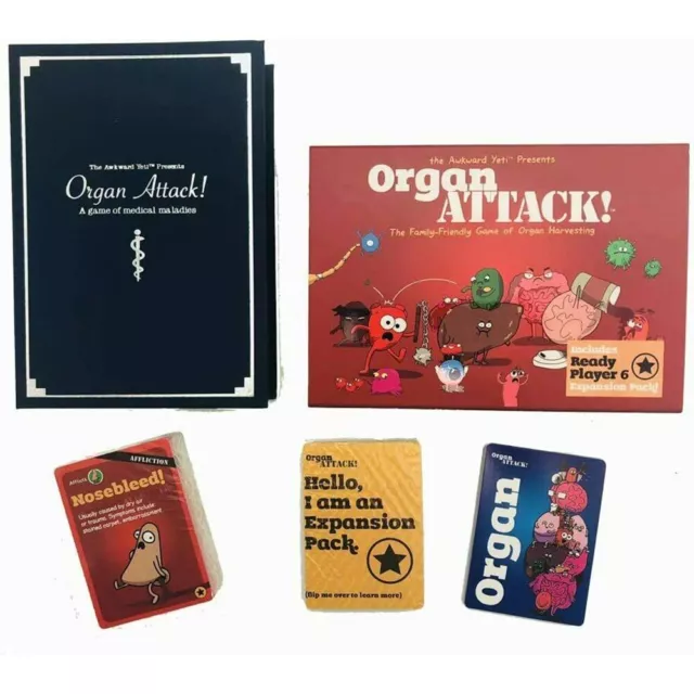 Human Organ Attack Card Game Board Game Party Adult Family Friends Games Toys