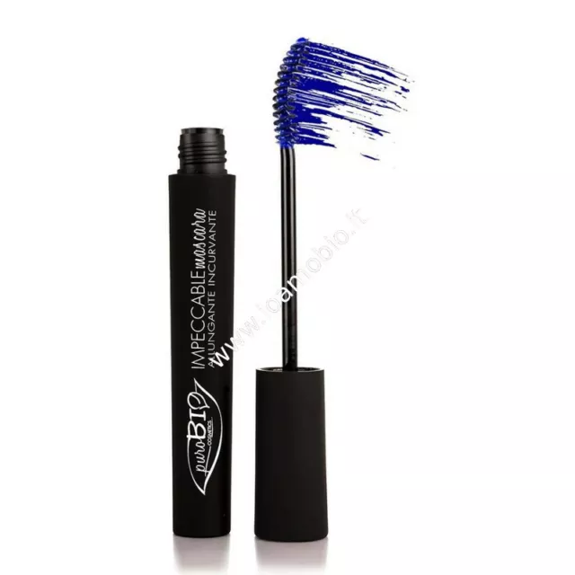 Puro Bio Cosmetics - Mascara IMPECCABILE Blu - Allungante e Incurvante