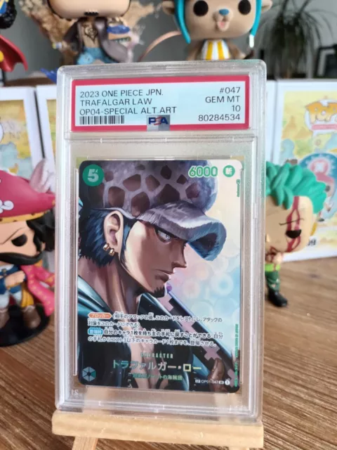 One Piece Card Game - Trafalgar Law (SP OP01-047 OP04) - PSA GEM MT 10 - JAP