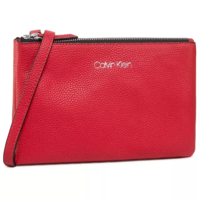 Calvin Klein Sac Femme A Bandoulière Réglable Sac à Main A Épaule 25x15x5 Rouge