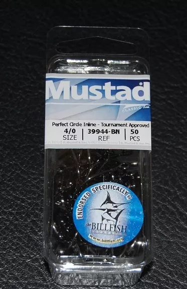 Mustad 39931NP-BN 2X Strong Inline Demon Circle Hooks Size 9/0