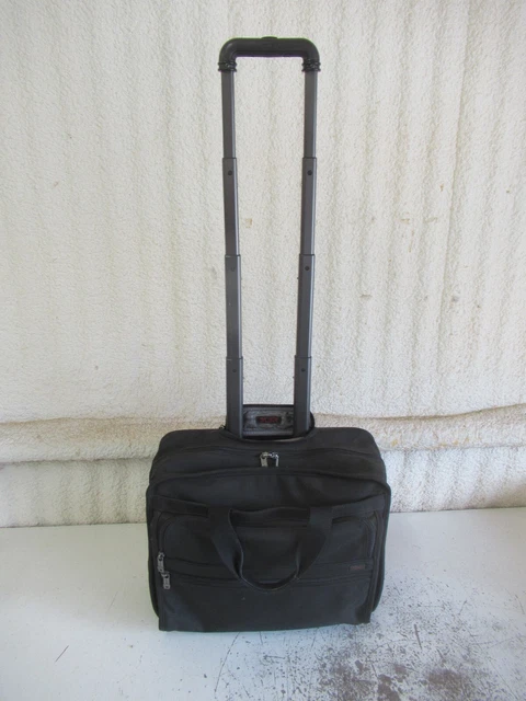 TUMI Alpha Ballistic Nylon 17" Rolling Laptop Computer Bag Briefcase 26002D4