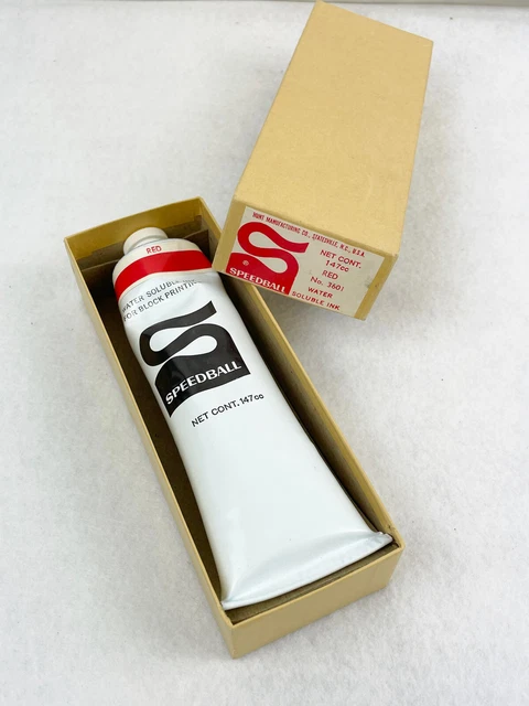 TINTA SOLUBLE EN AGUA SPEEDBALL No. 3601 TUBO INL ROJO - 147cc - tubo de 6,5"