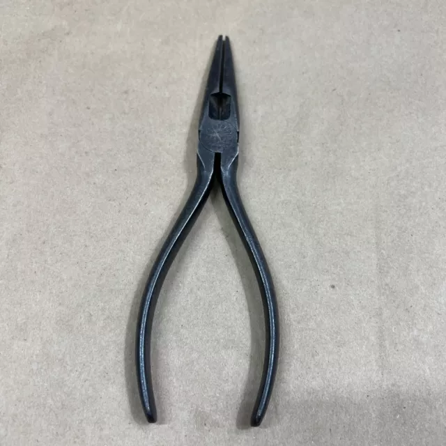 Vintage Crescent 654 - 6" Needle Nose Pliers Made In USA Crestoloy