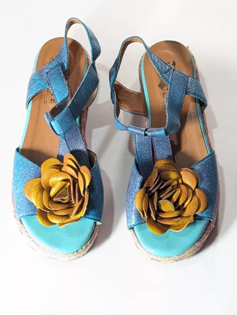 L'artiste By Spring Step Sandals Women's Size 8.5M EU 39 Rose Floral