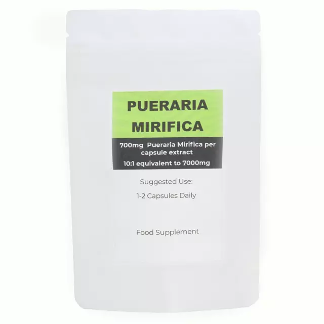 Pueraria Mirifica 7000mg Capsules High Strength Breast Enlargement Vegan