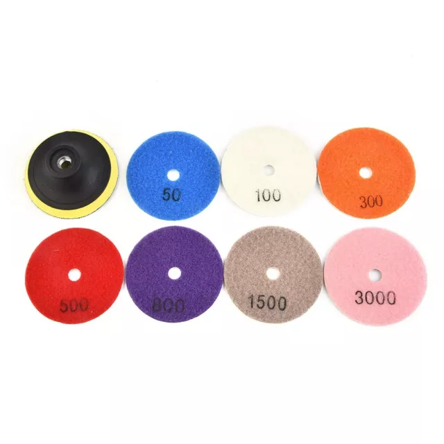 3in M10 Diamond Polishing Pads Wet Dry Grinding For Granite-Stone Marble Tile