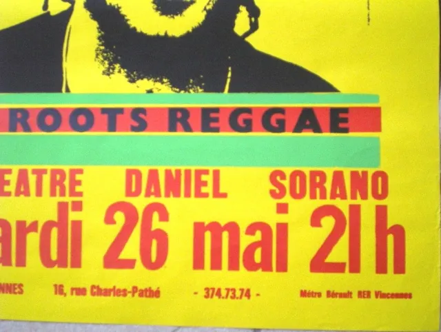Affiche Originale Vantt Sant And The Lions Roots Reggae Vers 1984 3