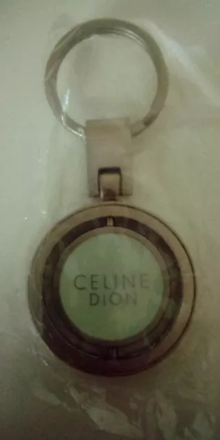 Celine Dion Round Keychain With Photo