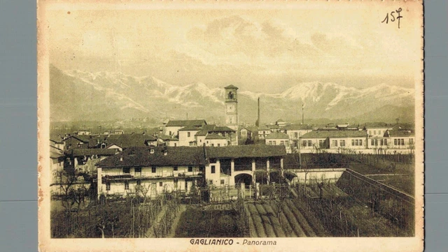 Biella Gaglianico panorama F. piccolo  spedita franc. asp.
