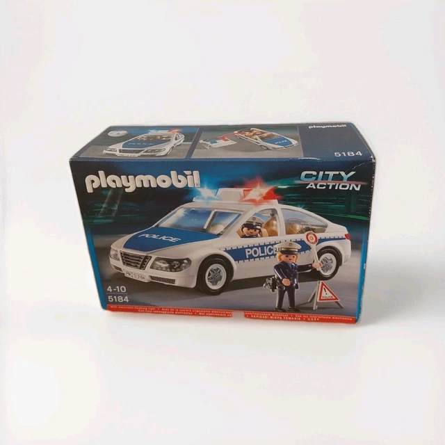 Playmobil City Action 6920 Voiture de police avec gyrophare et sirène Bleu - Playmobil - Achat & prix
