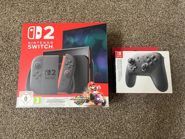 NINTENDO SWITCH 2 Console with Mario Kart World [SEALED] & NSW Pro ...