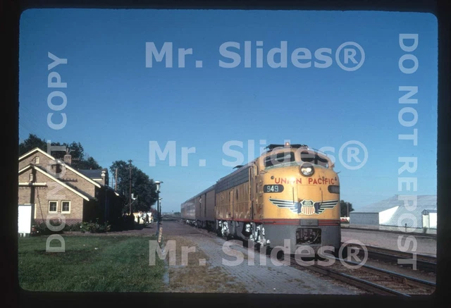 Duplicate Slide UP Union Pacific E9A 949 W/Passenger Train Julesburg CO