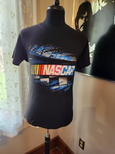 NASCAR Car Racing Black Short Sleeve Graphic T shirt Size Adult Medium