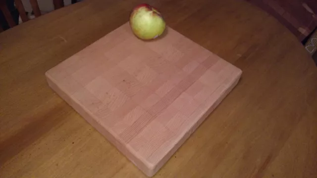 Beech Hardwood End Grain Butcher Block Cutting Board - Med. Square