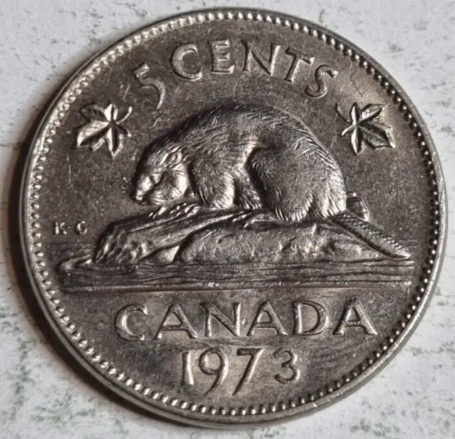 Canada 1973 5 Cents coin